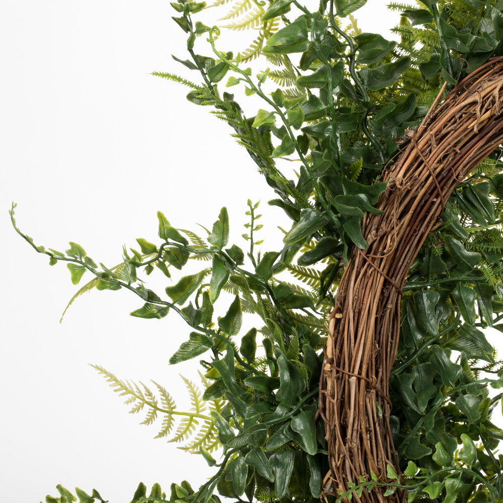 Vickerman Artificial Buckler Fern and Grass Wreath