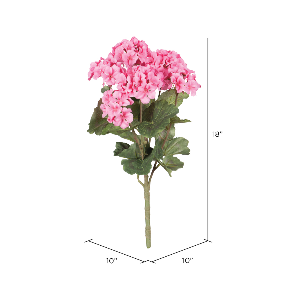 Vickerman 18" Artificial Geranium Bush