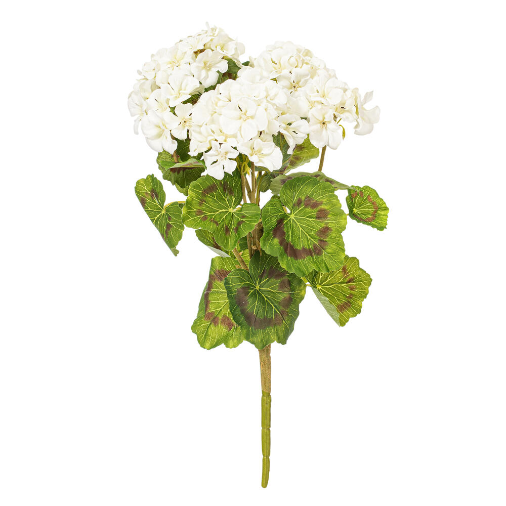 Vickerman 18" Artificial Geranium Bush, 4 per Pack