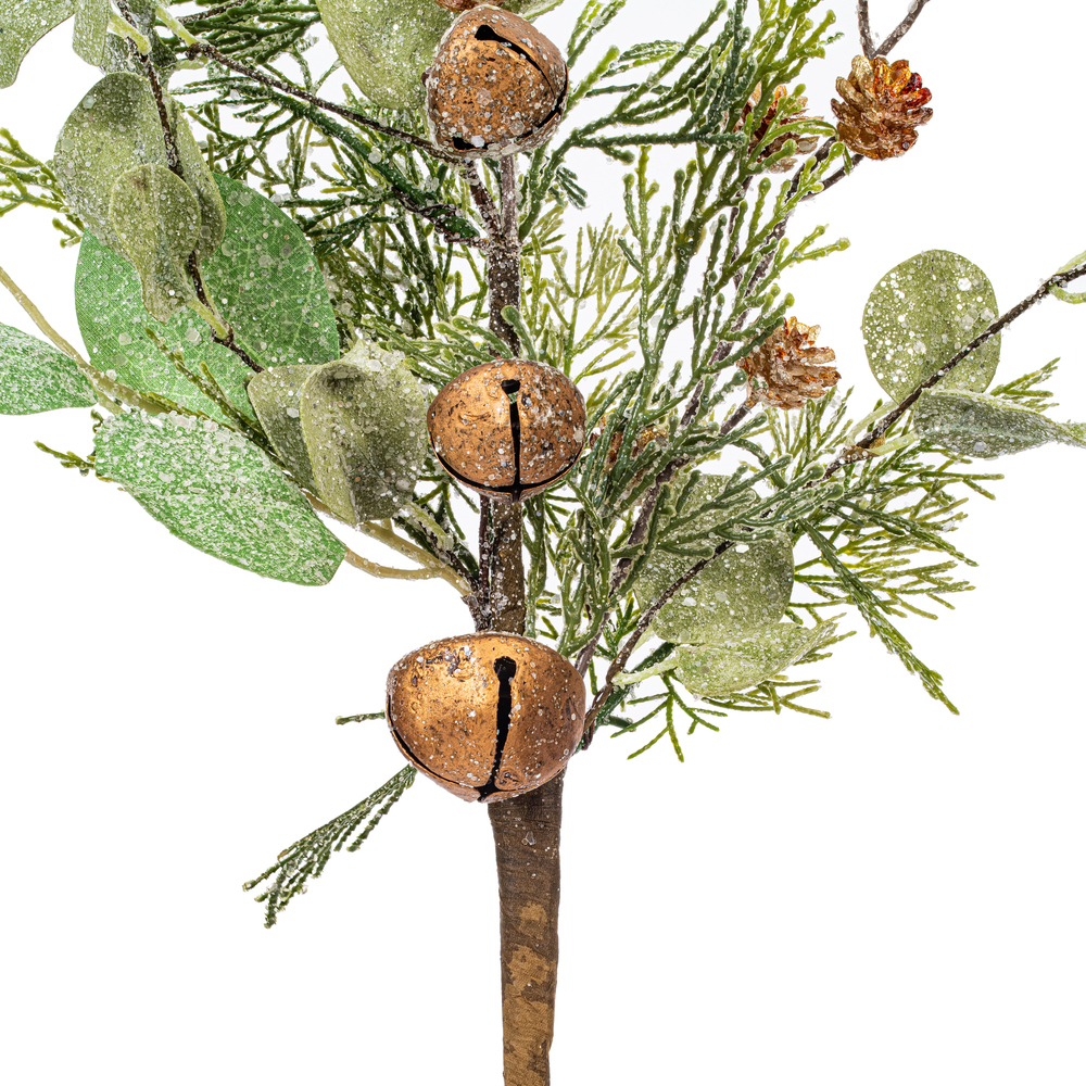 Vickerman Winter Cedar, Pinecone, Eucalyptus, and Brown Jingle Bell Collection