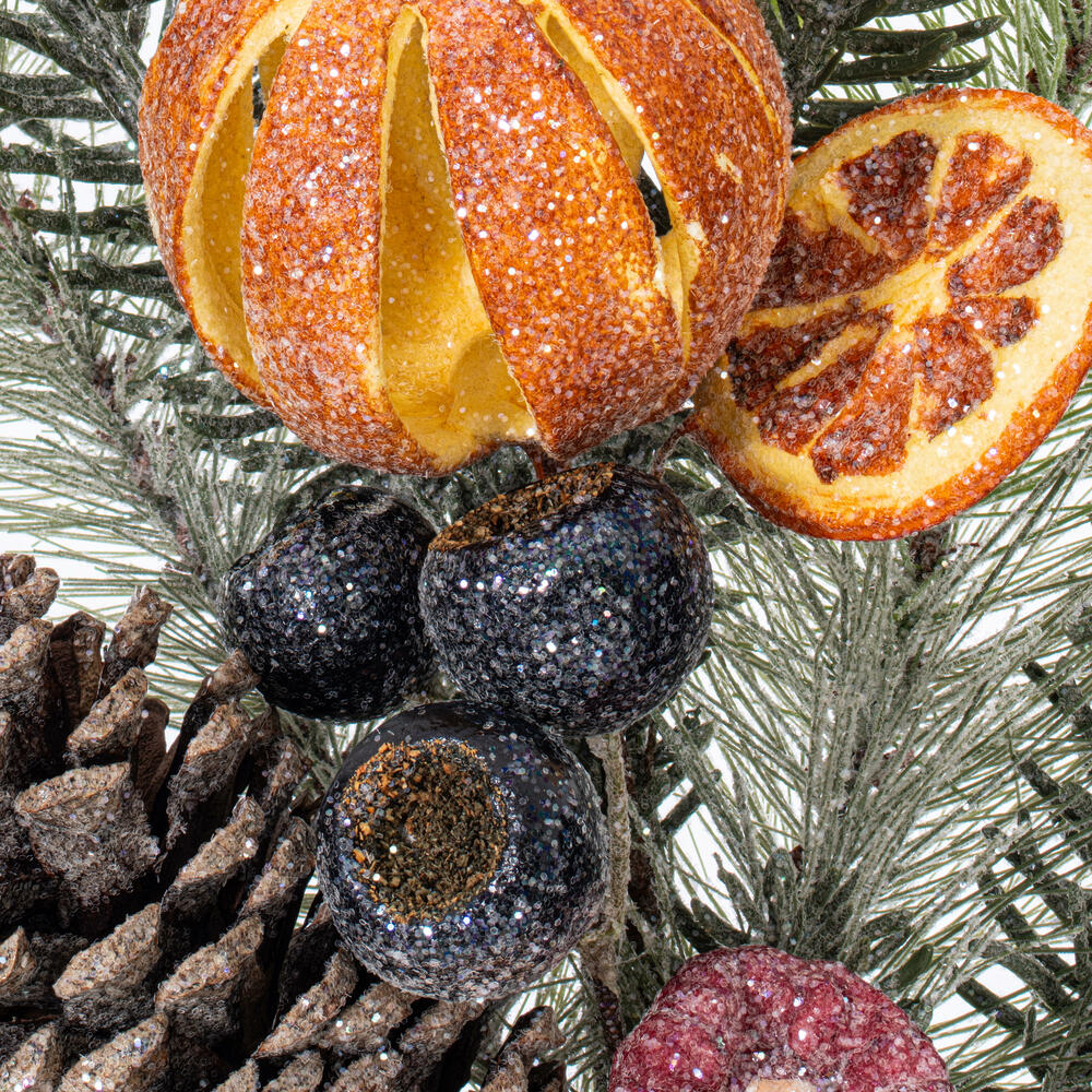 Vickerman Green Mixed Pine Orange/Berry Collection