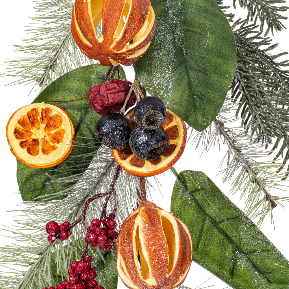 Vickerman Green Mixed Pine Orange/Berry Collection
