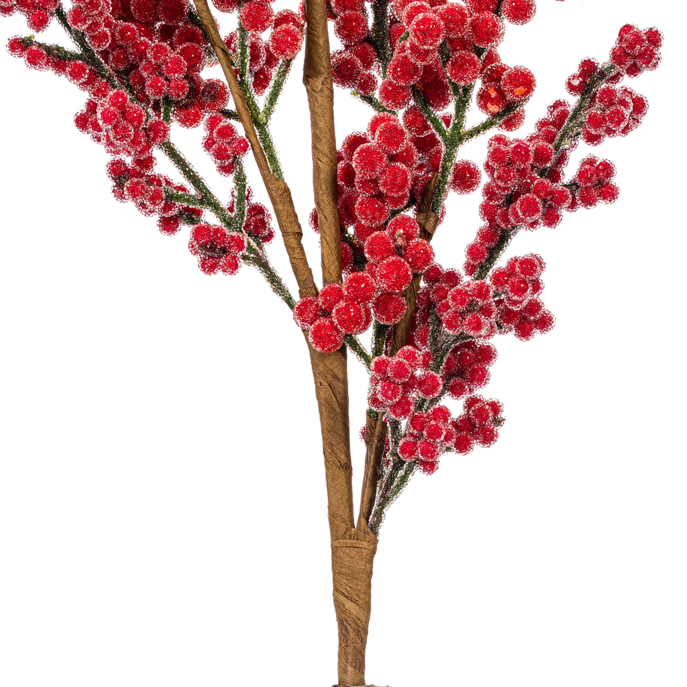 Vickerman Artificial Red Ice Berry Spray 