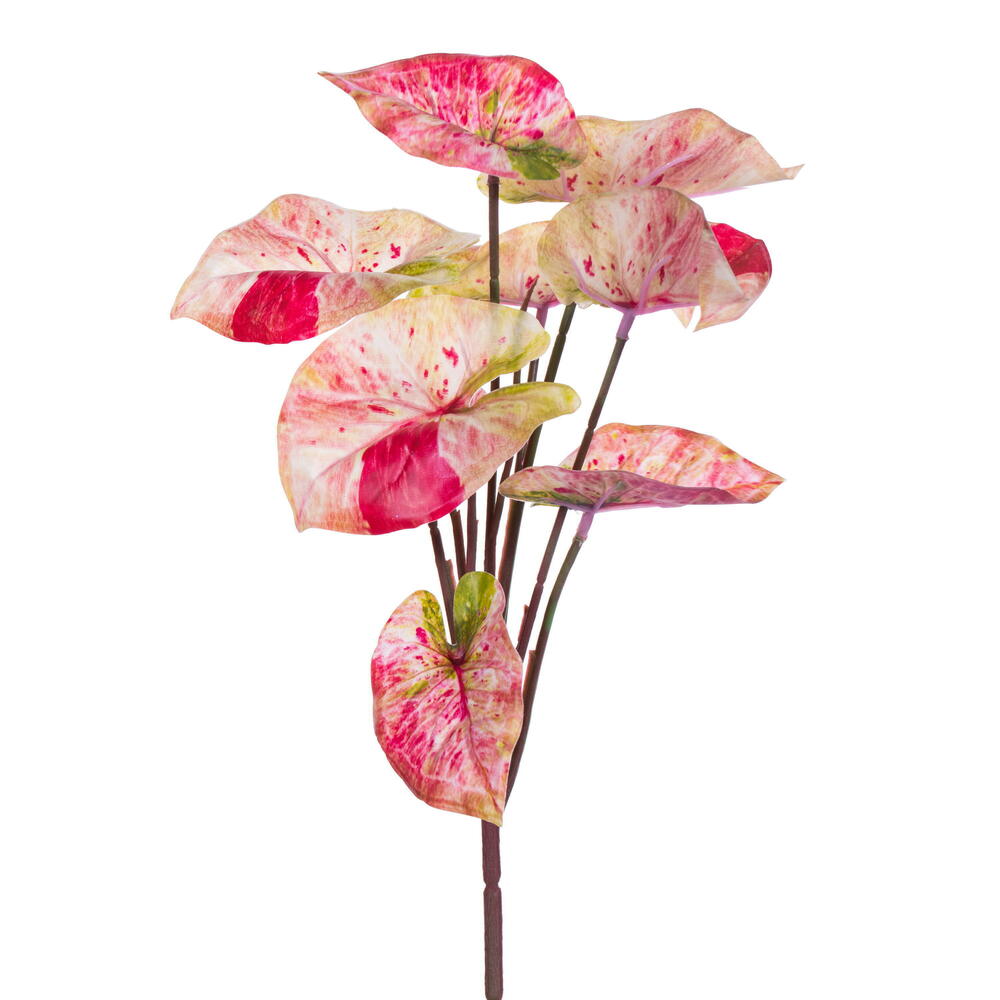 Vickerman 12.5" Artificial Variegated Leaves Spray, 3 per bag