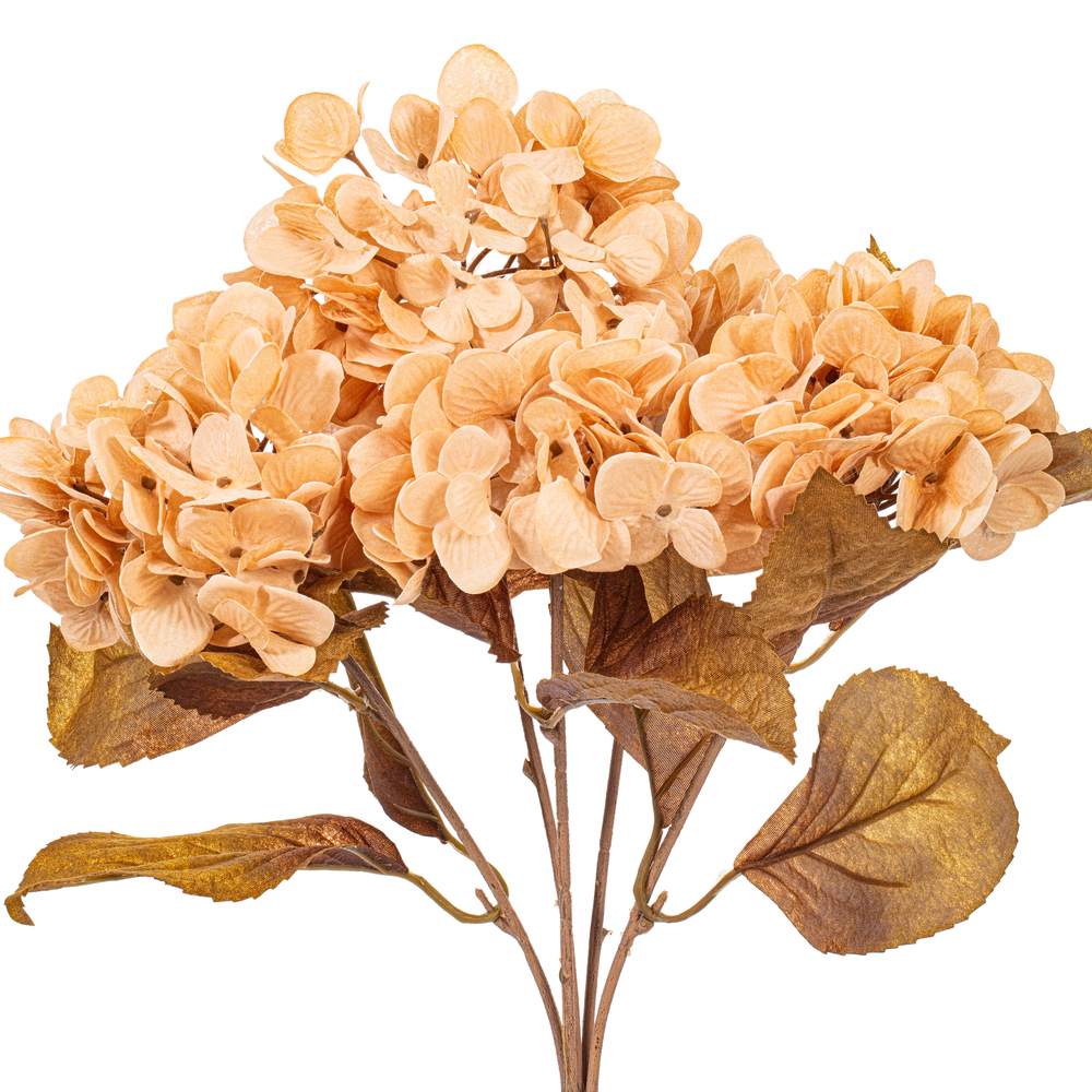 16.5" Cream Hydrangea Bush 2/Bag