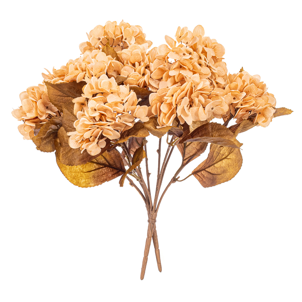 16.5" Cream Hydrangea Bush 2/Bag