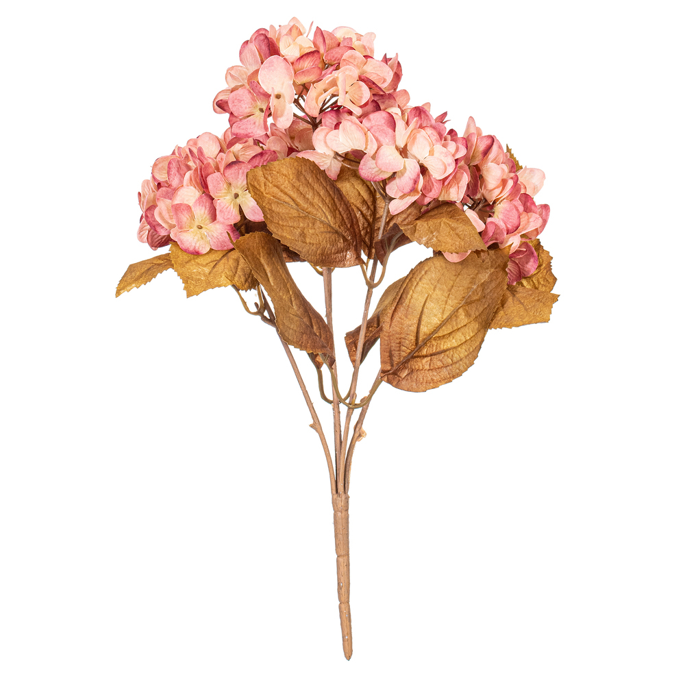 16.5" Cream Hydrangea Bush 2/Bag