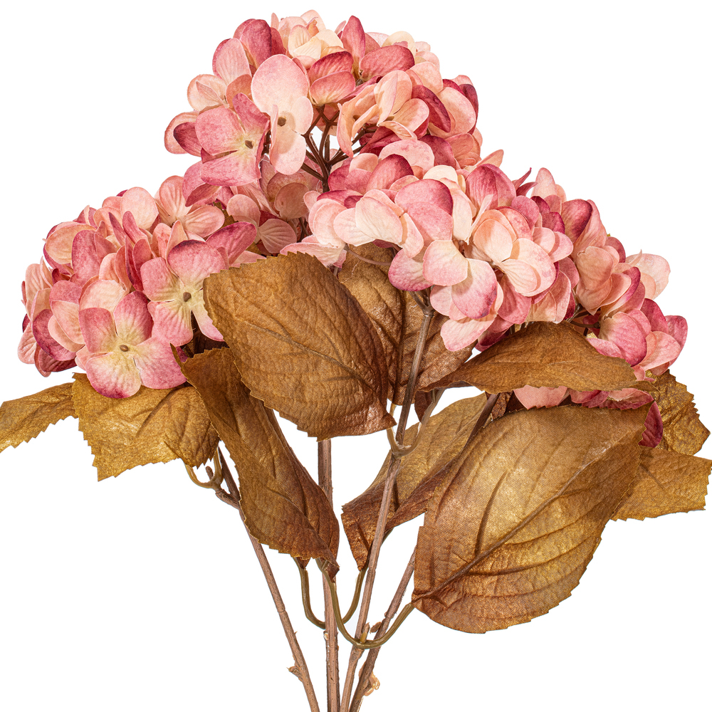 16.5" Cream Hydrangea Bush 2/Bag