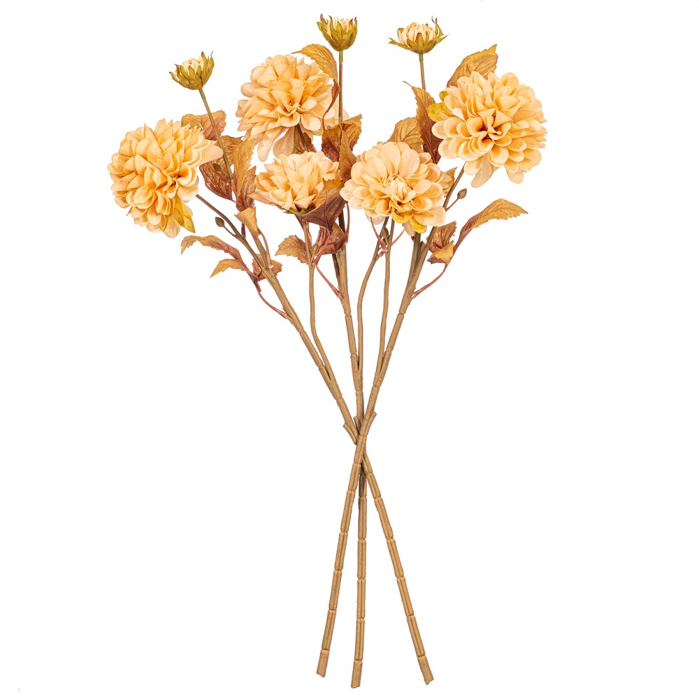 26" Cream Chrysanthemum Spray 3/Bag