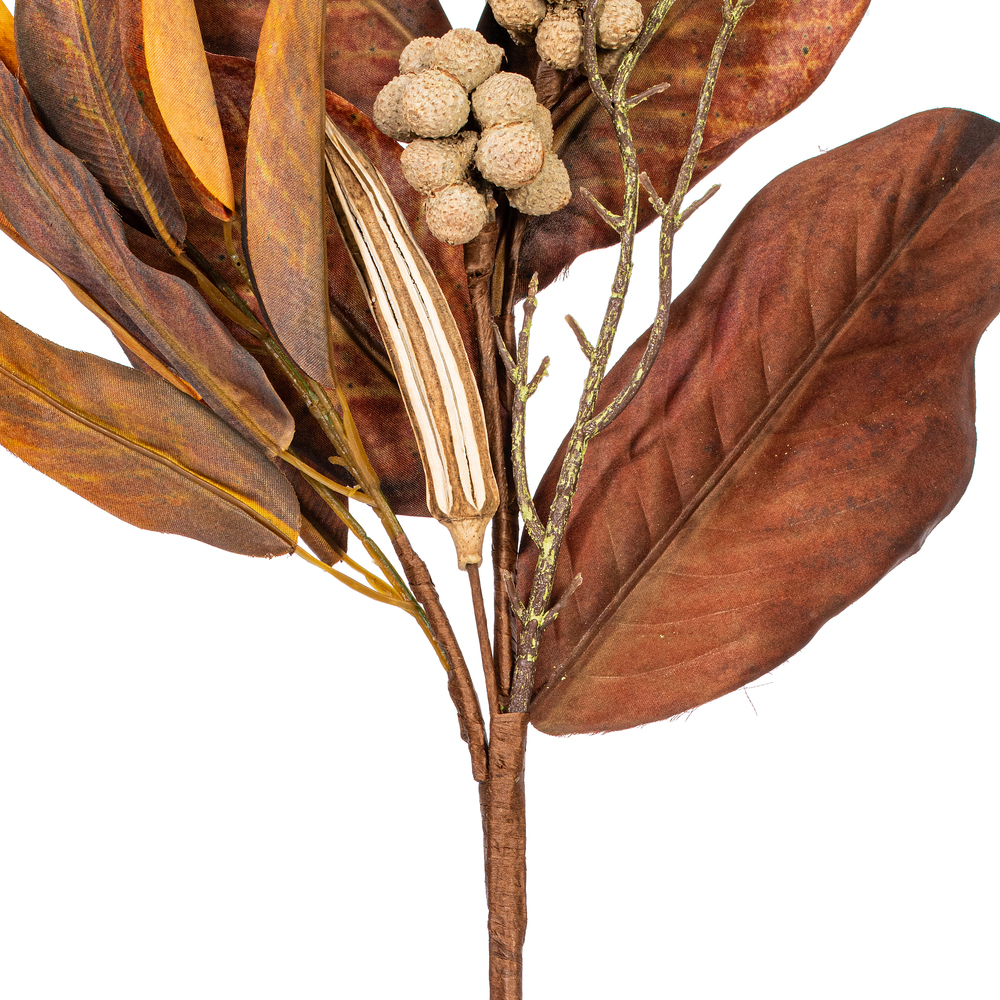Vickerman Brown Artificial Magnolia Leaf Collection