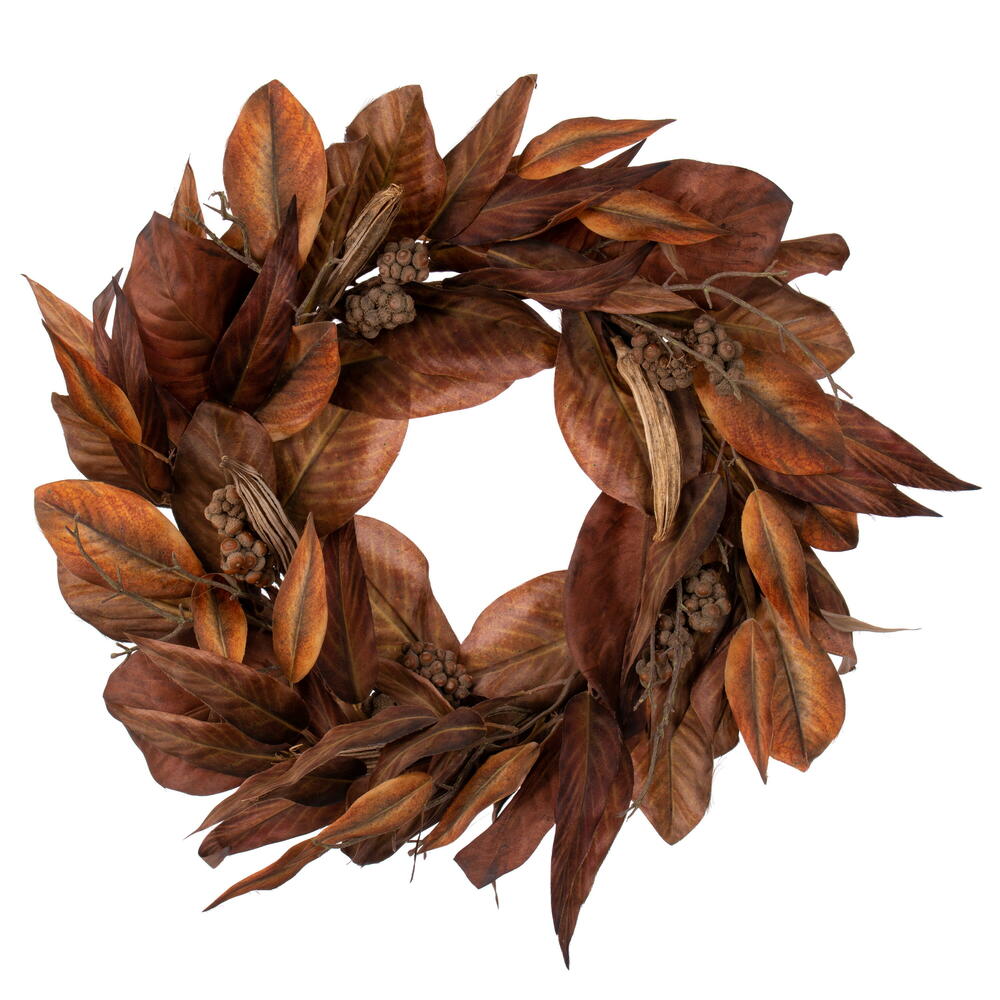 Brown Magnolia Leaf Collection