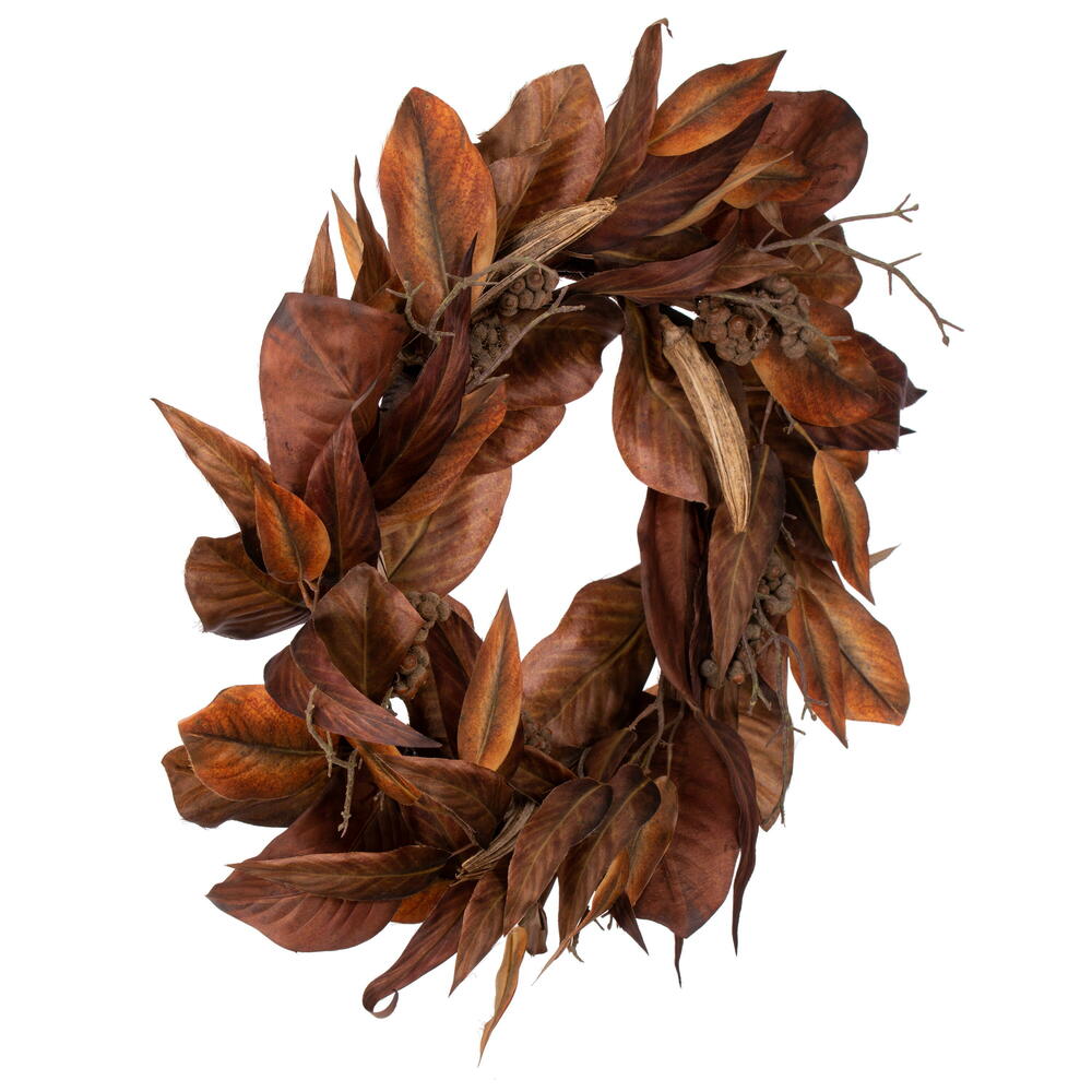 Vickerman Brown Artificial Magnolia Leaf Collection