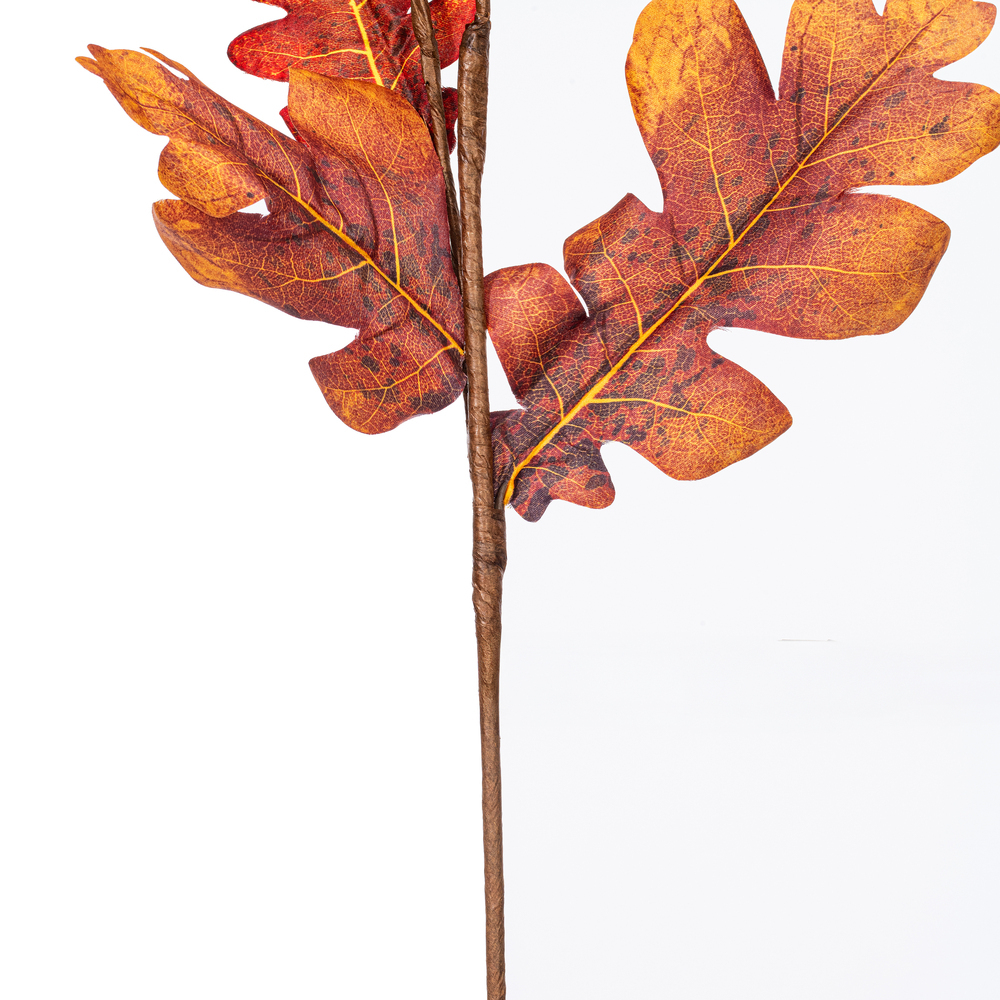 Vickerman Orange Autumn Artificial Oak Leaf Collection