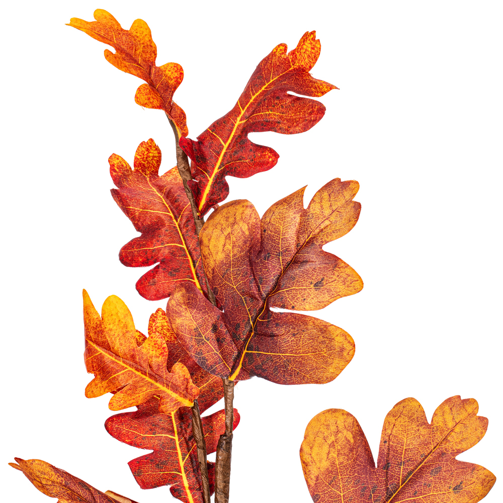 Vickerman Orange Autumn Artificial Oak Leaf Collection