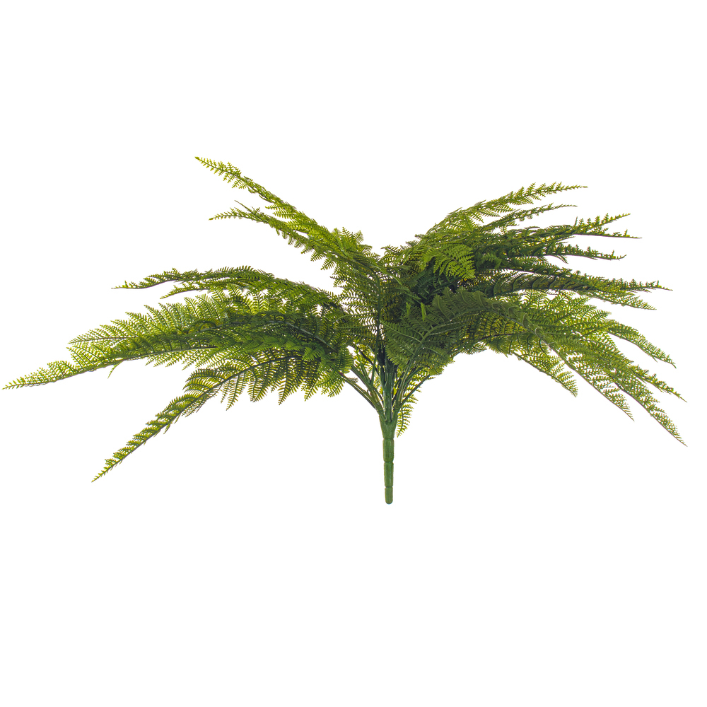 Vickerman Green Artificial Leather Fern Bush