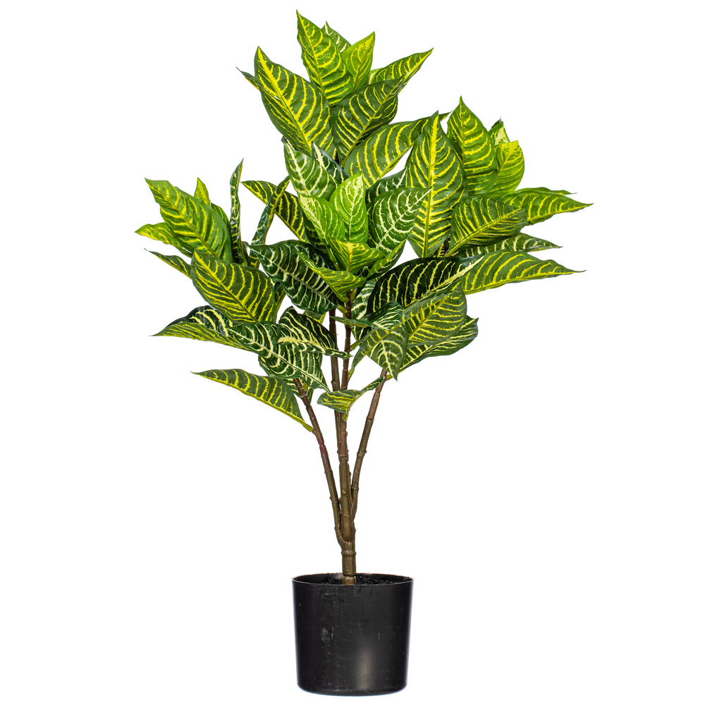 Vickerman Artificial Alocasia Zebrina Potted