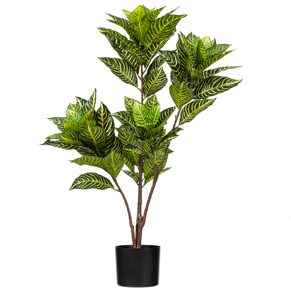 Vickerman Artificial Alocasia Zebrina Potted
