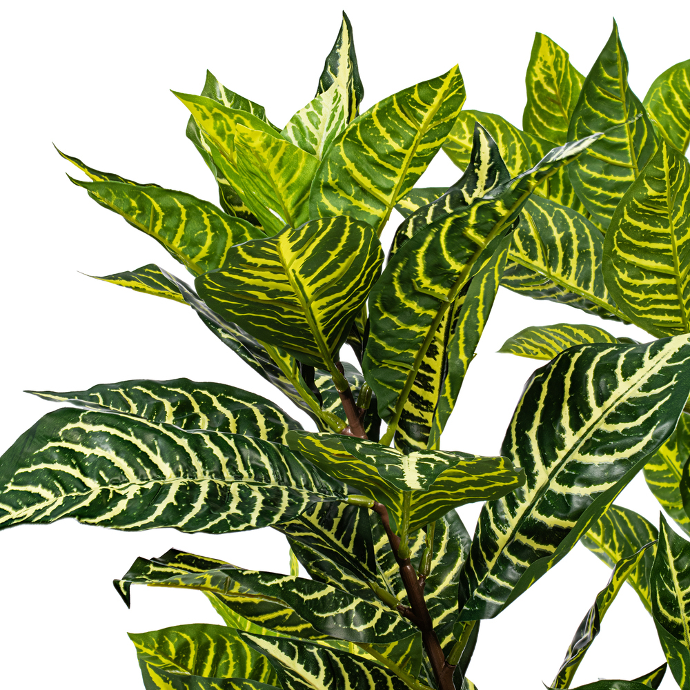 Vickerman Artificial Alocasia Zebrina Potted