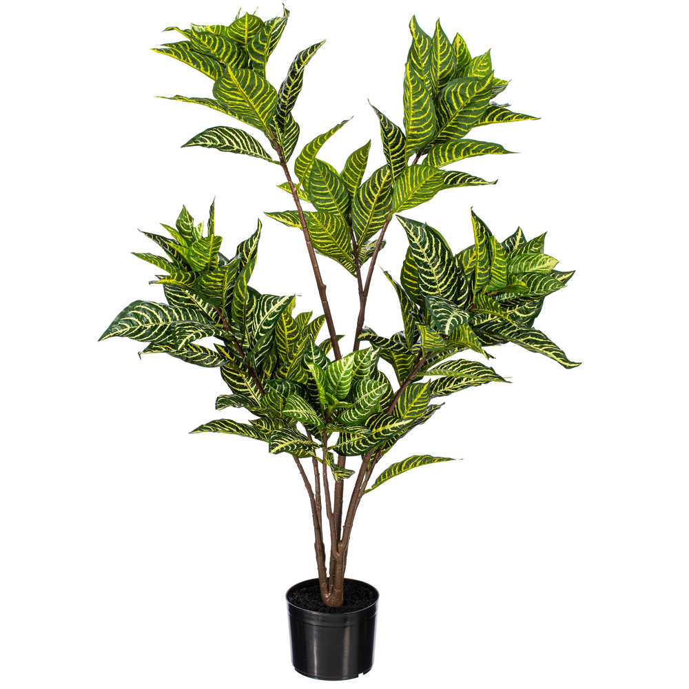 Vickerman Artificial Alocasia Zebrina Potted