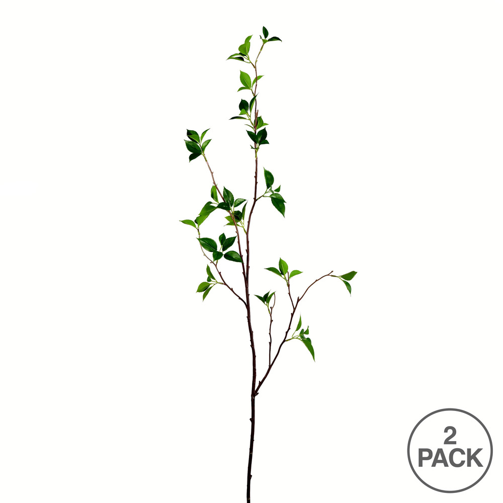 Vickerman Artificial Green Baby Leaf Spray,  2/pack