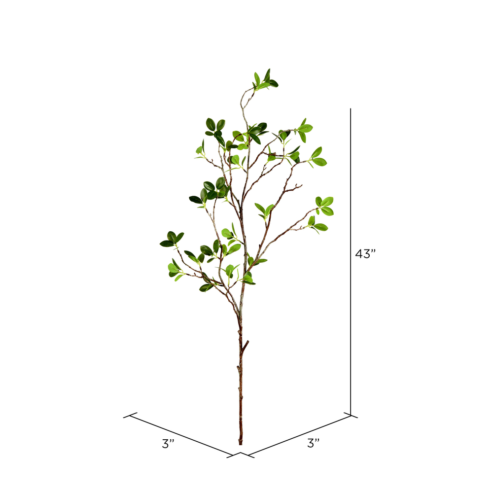 43" Green Milan Leaf Pk 2/Pk