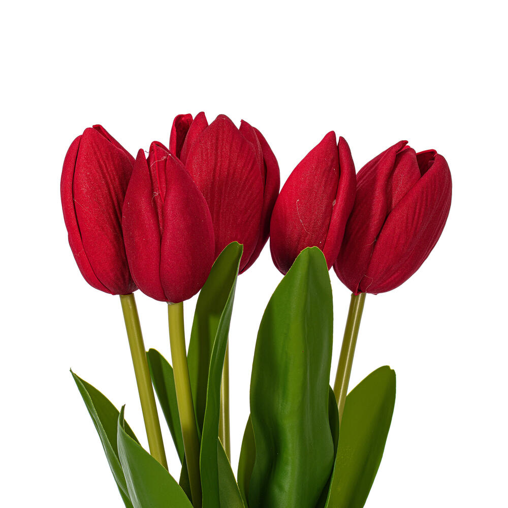 Vickerman 16"H Tulip Bundle of 5, 2 bundles per pack