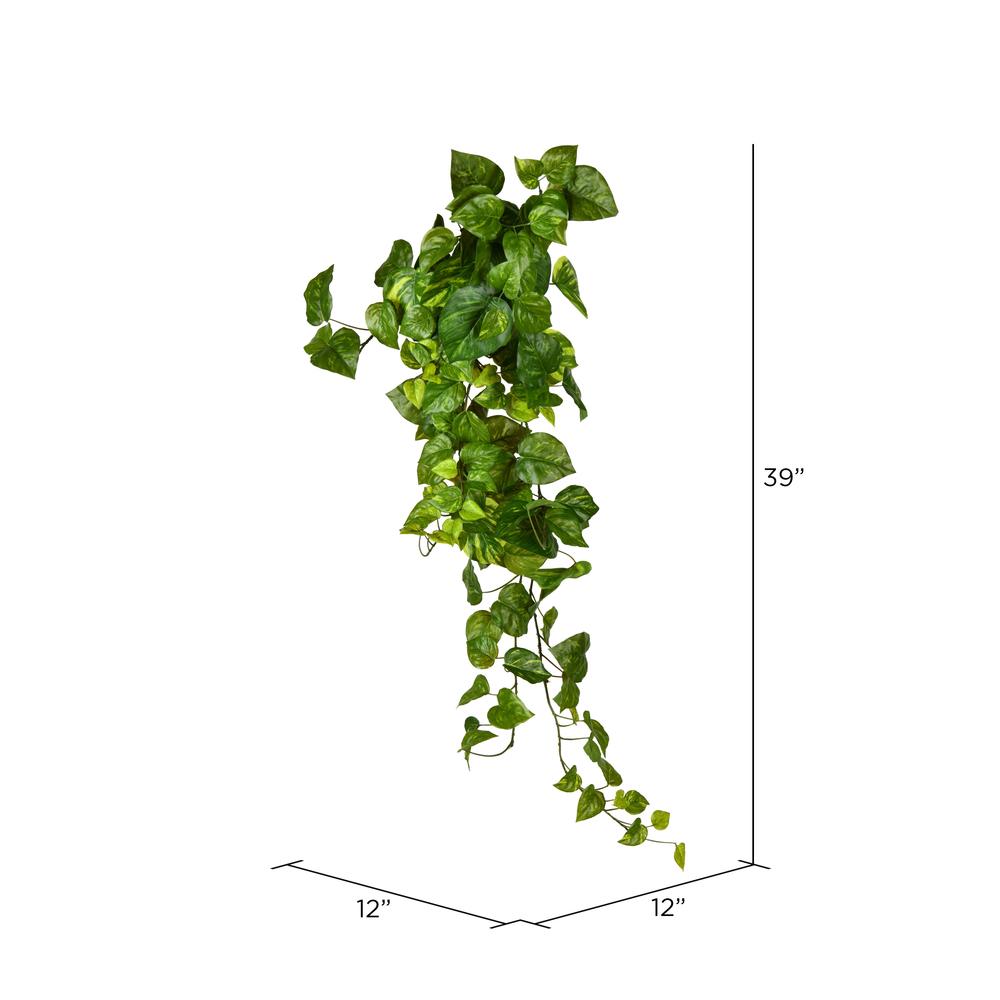 Vickerman Artificial Pothos Hanging Bush