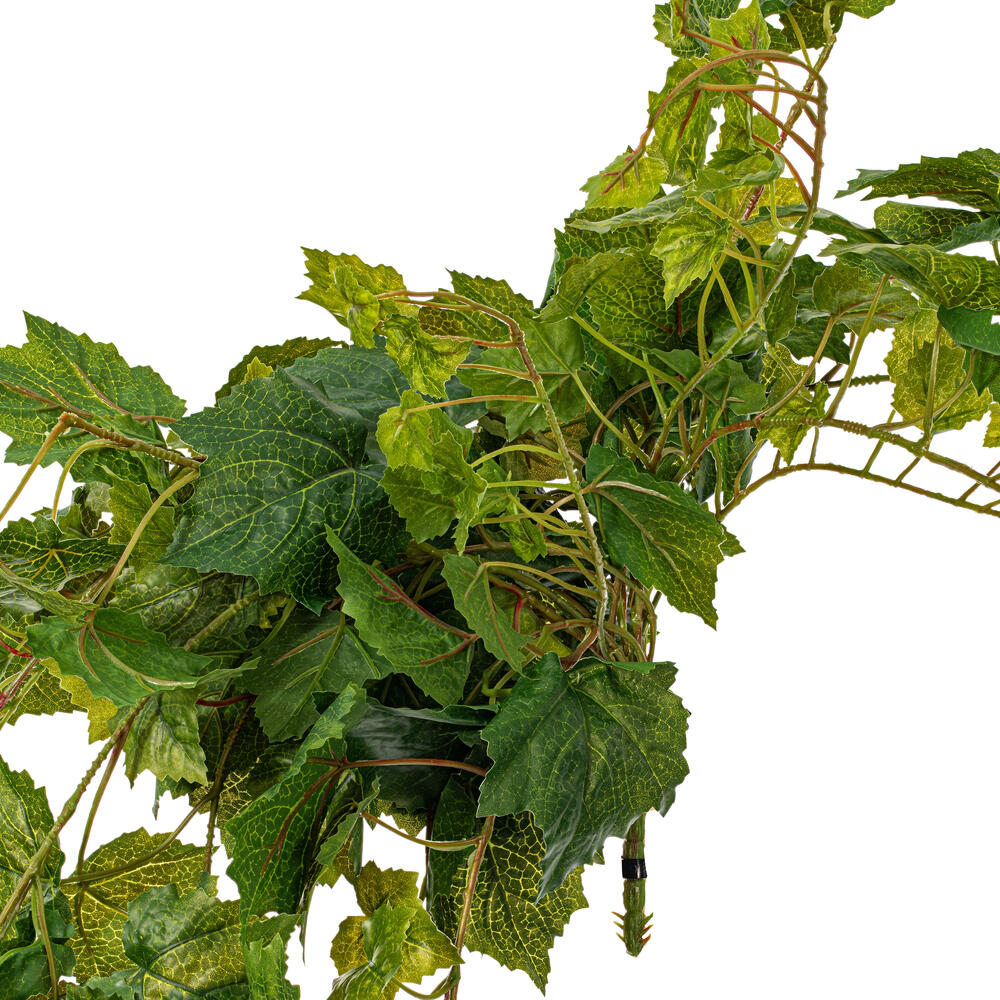 Vickerman Artificial Green Grape Leaf Ivy Hanging Bush