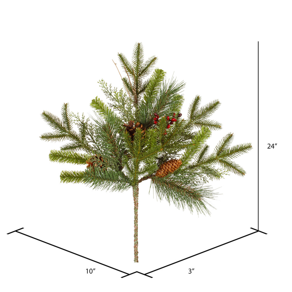 Vickerman Artificial Cibola Mixed Berry Christmas Spray
