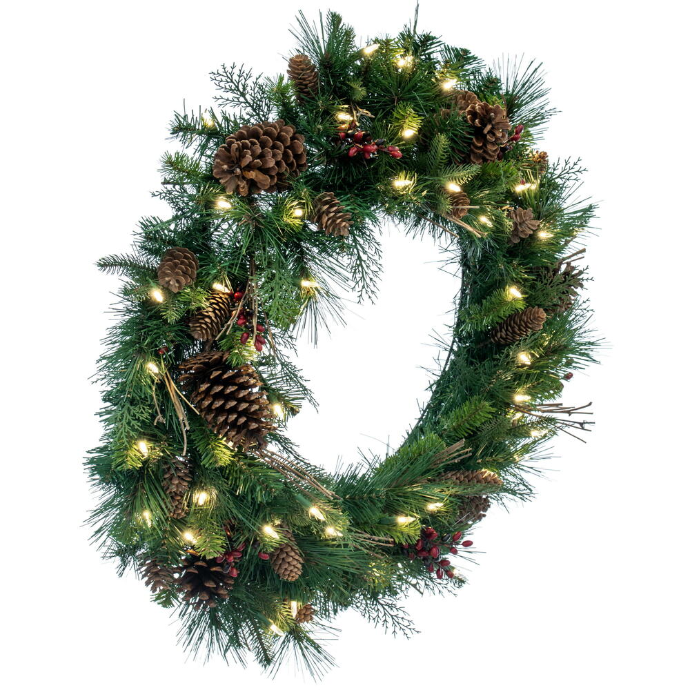 Vickerman Cibola Mix Berry Artificial Christmas Wreath