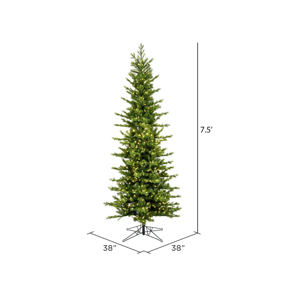 Vickerman Moutauk Pencil Pine Artificial Christmas Tree