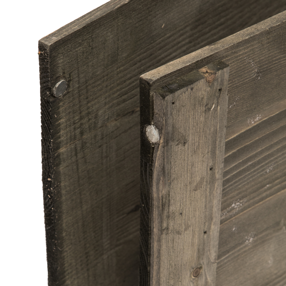 Vickerman Grey Square Wooden Knock down Tree Collar