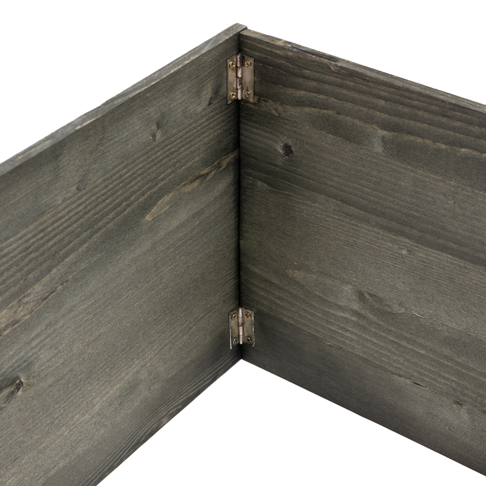 Vickerman Grey Square Wooden Knock down Tree Collar