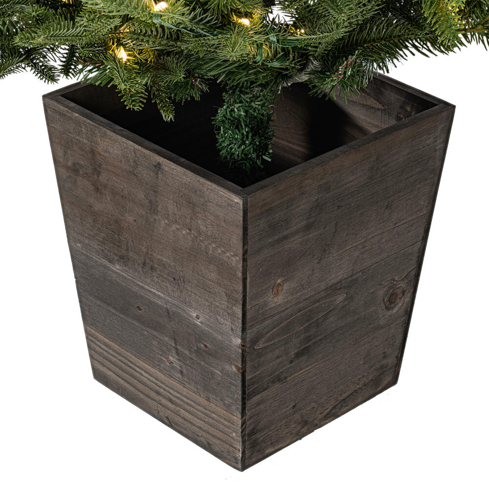 Vickerman Gibson Slim Potted Pine Artificial Christmas Tree