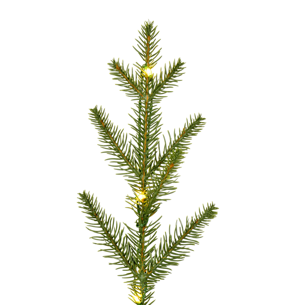 Vickerman Gibson Slim Potted Pine Artificial Christmas Tree