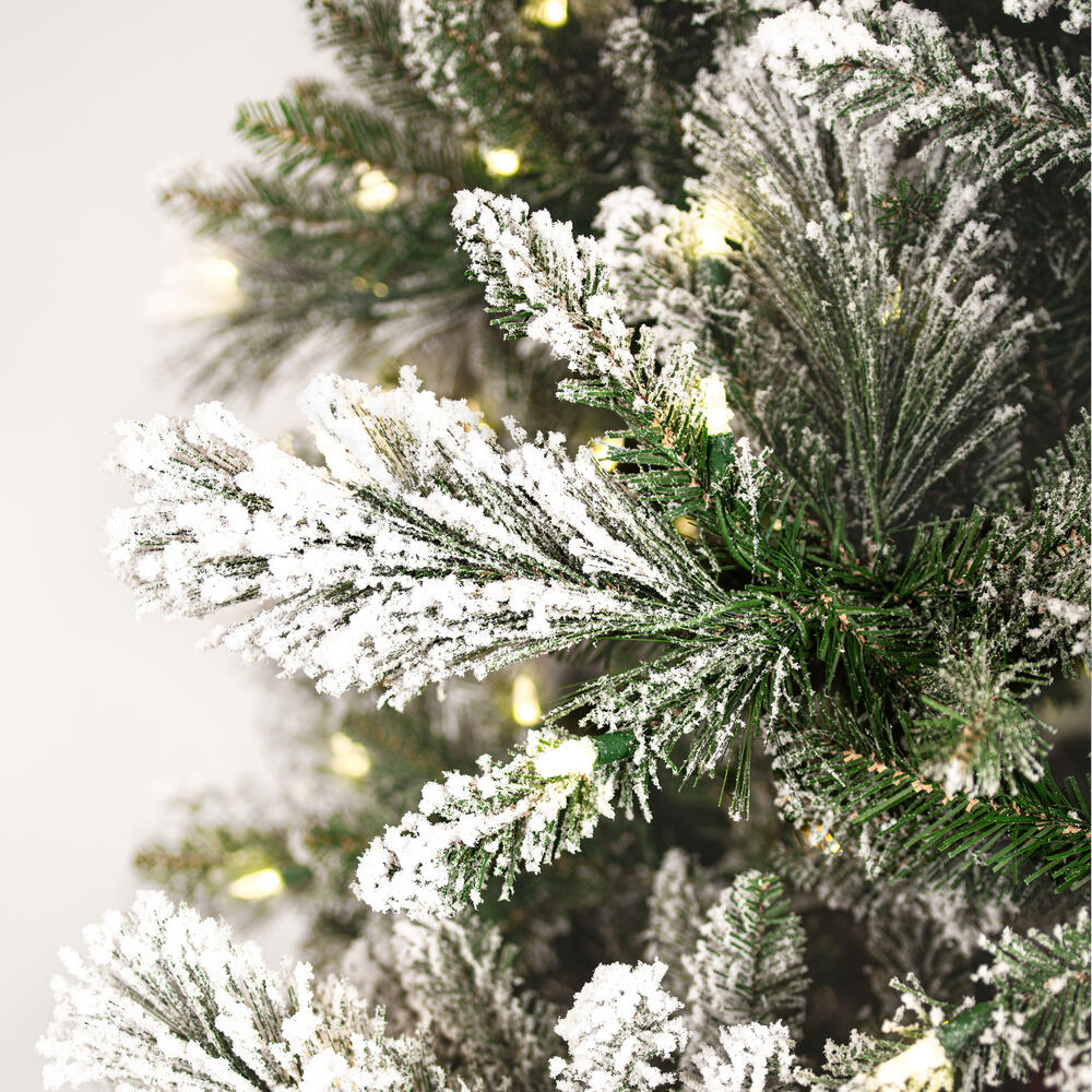 Vickerman Artificial Flocked Jackson Pine Christmas Tree