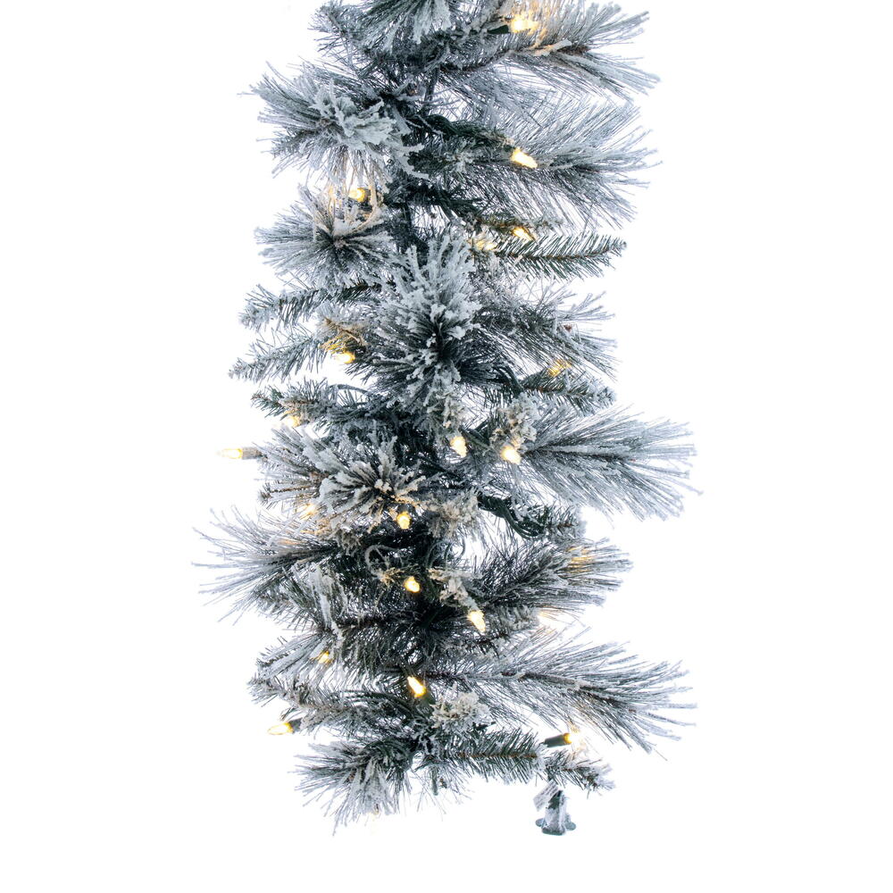 Vickerman Artificial 9' Flocked Jackson Pine Garland