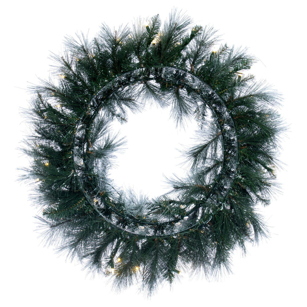 Vickerman Flocked Jackson Pine Artificial Wreath