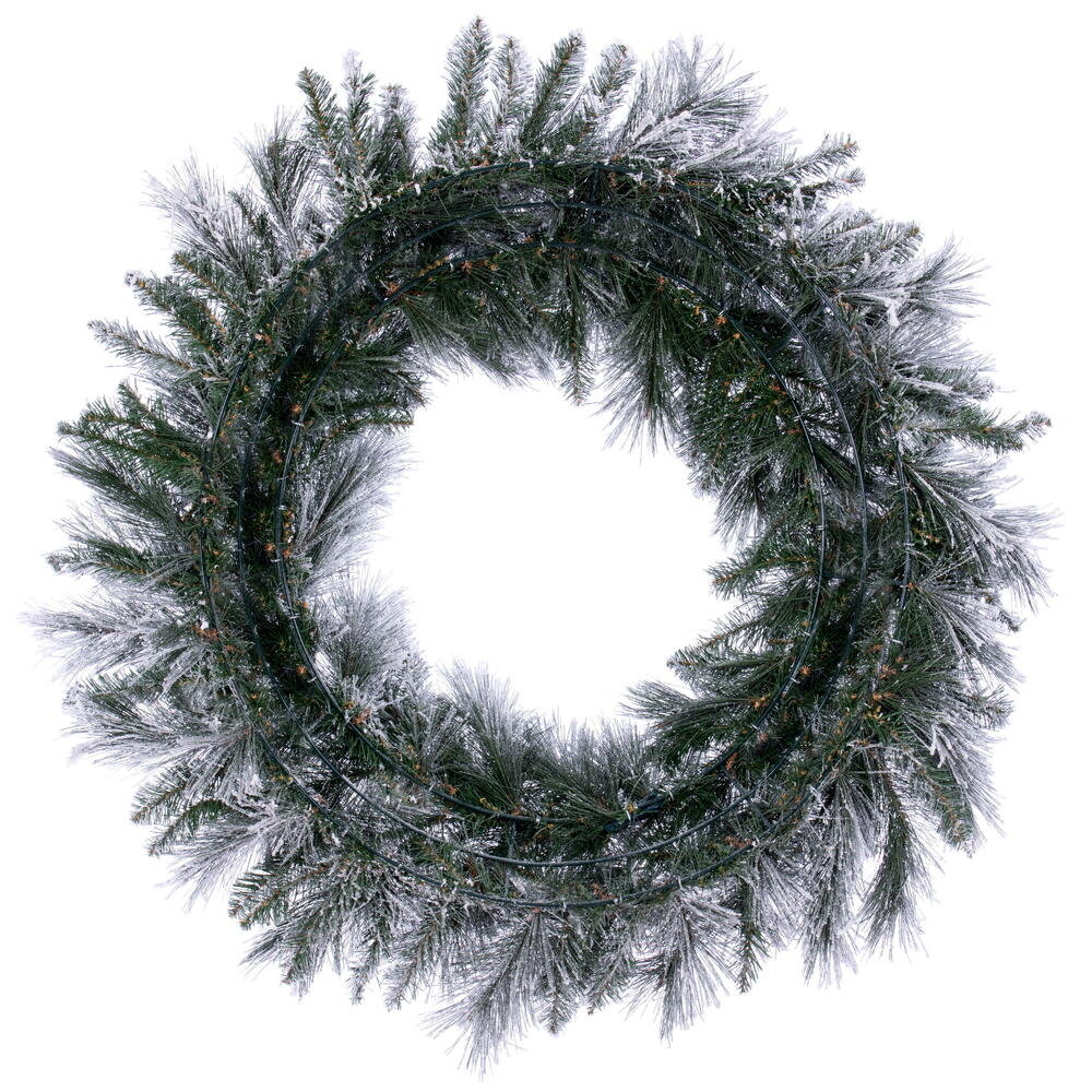 Vickerman Flocked Jackson Pine Artificial Wreath