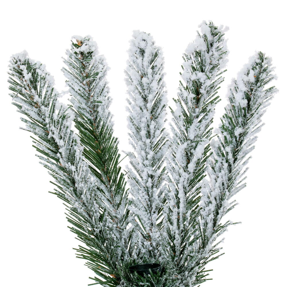 Vickerman Snowy Flocked Alpine Artificial Christmas Tree