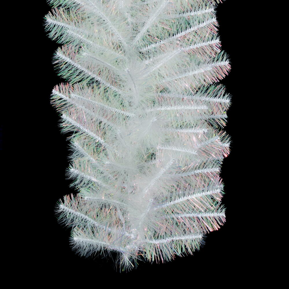 Vickerman White Iridescent Artificial Garland.