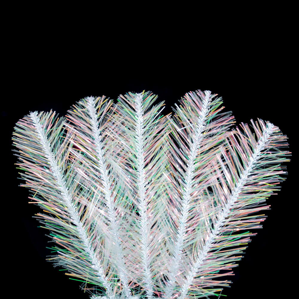 Vickerman White Iridescent Artificial Wreath