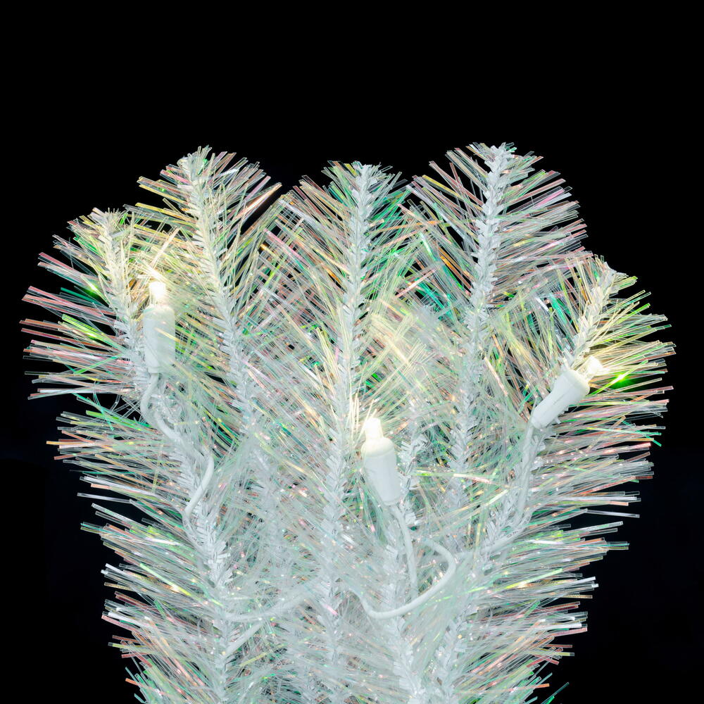 Vickerman White Iridescent Artificial Wreath