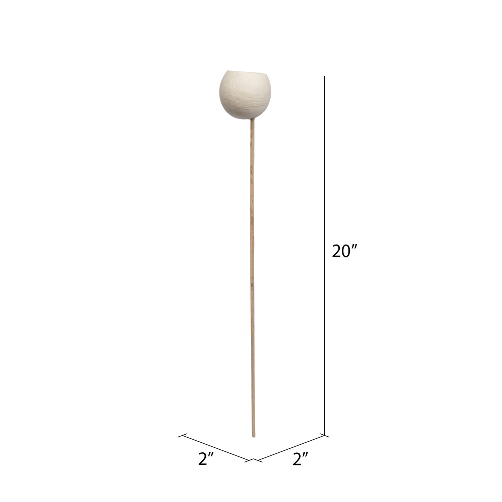 20" Bell Cup Bleached Stem 40/pk