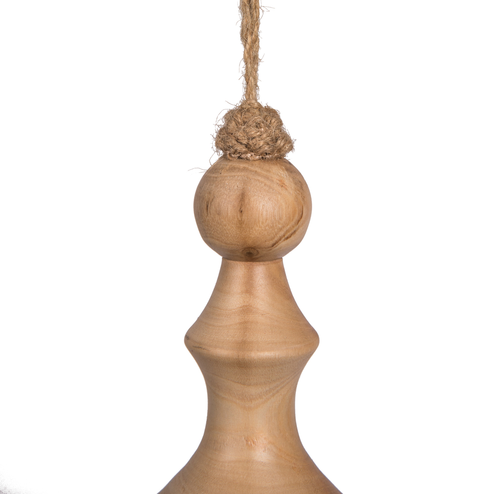 Vickerman Wood Finial Ornament