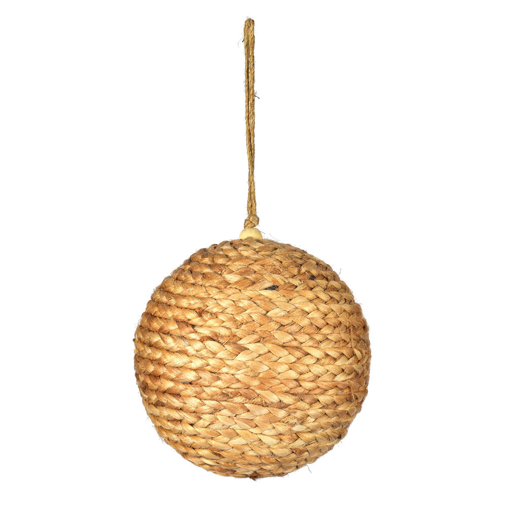Vickerman Natural Braided Hemp Ball Ornament