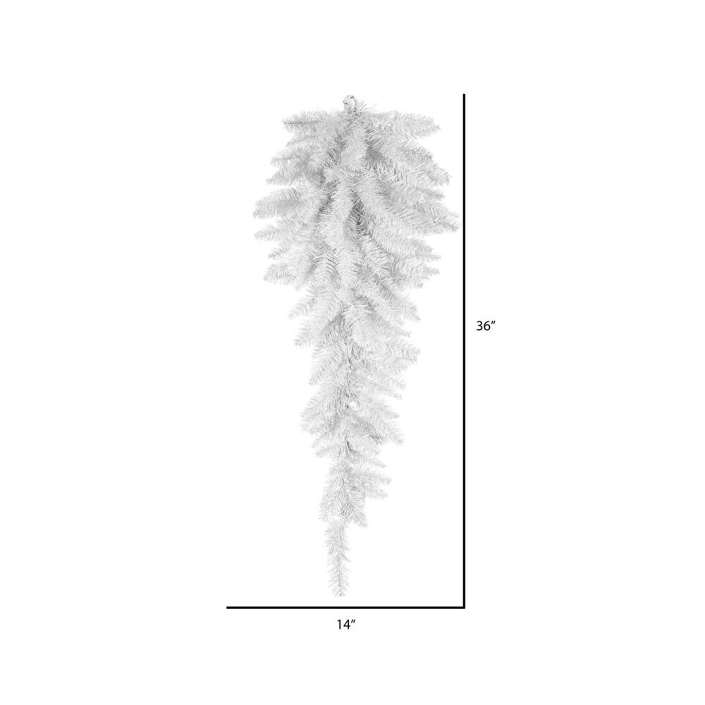 Vickerman White Fir Artificial Christmas Teardrop