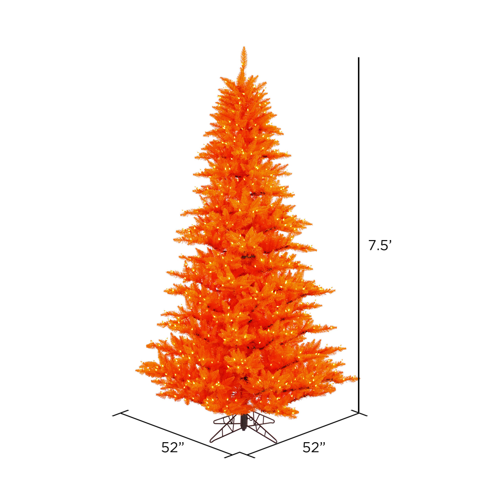 Vickerman Orange Fir Artificial Christmas Tree