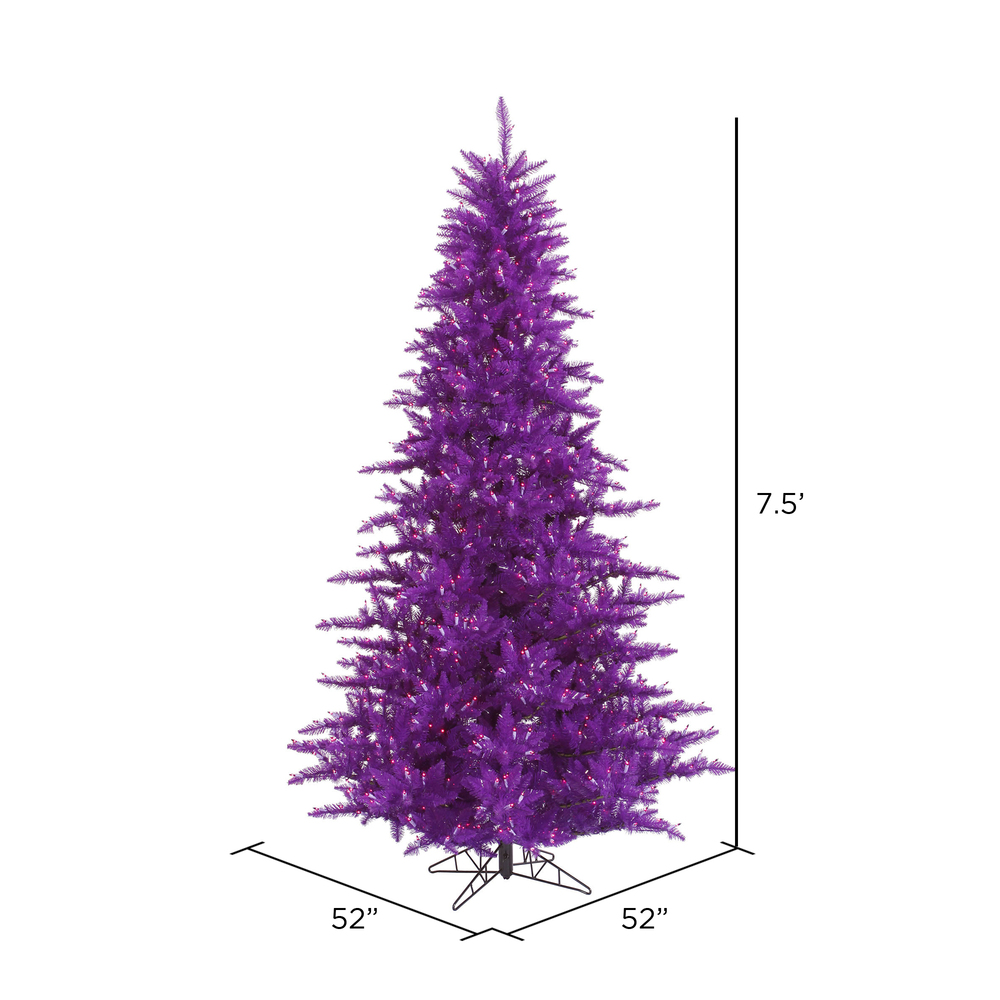 Vickerman Purple Fir Artificial Christmas Tree