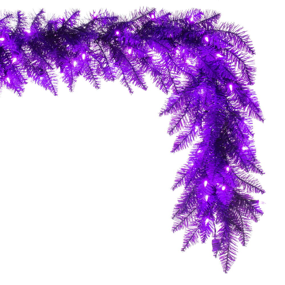 Vickerman Purple Artificial Christmas Garland